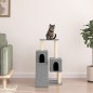 vidaXL Rascador para gatos con postes de sisal gris claro 82 cm vidaXL Rascador para gatos con postes de sisal gris claro 82 cm