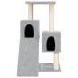 vidaXL Rascador para gatos con postes de sisal gris claro 82 cm vidaXL Rascador para gatos con postes de sisal gris claro 82 cm