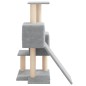 vidaXL Rascador para gatos con postes de sisal gris claro 82 cm vidaXL Rascador para gatos con postes de sisal gris claro 82 cm