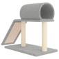 vidaXL Rascador para gatos con túnel y escalera gris claro 55,5 cm