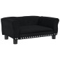 vidaXL Cama para perros de terciopelo negra 70x45x30 cm vidaXL Cama para perros de terciopelo negra 70x45x30 cm