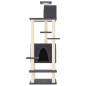 vidaXL Rascador para gatos con postes de sisal gris oscuro 154 cm vidaXL Rascador para gatos con postes de sisal gris oscuro 154 cm