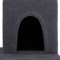 vidaXL Rascador para gatos con postes de sisal gris oscuro 154 cm vidaXL Rascador para gatos con postes de sisal gris oscuro 154 cm