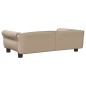 vidaXL Cama para perros de cuero sintético color capuchino 95x55x30 cm vidaXL Cama para perros de cuero sintético color capuchino 95x55x30 cm
