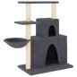 vidaXL Rascador para gatos con postes de sisal gris oscuro 83 cm vidaXL Rascador para gatos con postes de sisal gris oscuro 83 cm