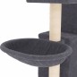 vidaXL Rascador para gatos con postes de sisal gris oscuro 83 cm vidaXL Rascador para gatos con postes de sisal gris oscuro 83 cm