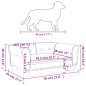 vidaXL Cama para perros de cuero sintético color capuchino 70x45x30 cm vidaXL Cama para perros de cuero sintético color capuchino 70x45x30 cm