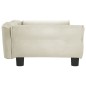 vidaXL Cama para perros de terciopelo crema 95x55x30 cm vidaXL Cama para perros de terciopelo crema 95x55x30 cm