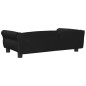 vidaXL Cama para perros de terciopelo negro 95x55x30 cm vidaXL Cama para perros de terciopelo negro 95x55x30 cm