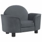 vidaXL Cama para perros de terciopelo gris oscuro 66x40x45 cm vidaXL Cama para perros de terciopelo gris oscuro 66x40x45 cm