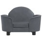 vidaXL Cama para perros de terciopelo gris oscuro 66x40x45 cm vidaXL Cama para perros de terciopelo gris oscuro 66x40x45 cm