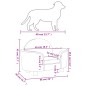 vidaXL Cama para perros de terciopelo gris oscuro 66x40x45 cm vidaXL Cama para perros de terciopelo gris oscuro 66x40x45 cm