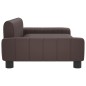 vidaXL Cama para perros de cuero sintético marrón 90x53x30 cm vidaXL Cama para perros de cuero sintético marrón 90x53x30 cm
