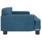 vidaXL Cama para perros de terciopelo azul 70x45x30 cm vidaXL Cama para perros de terciopelo azul 70x45x30 cm