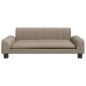 vidaXL Cama para perros de cuero sintético color capuchino 90x53x30 cm