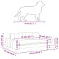 vidaXL Cama para perros de cuero sintético color capuchino 90x53x30 cm