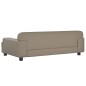 vidaXL Cama para perros de cuero sintético color capuchino 90x53x30 cm vidaXL Cama para perros de cuero sintético color capuchino 90x53x30 cm
