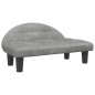 vidaXL Cama para perros de terciopelo gris claro 70x52x30 cm vidaXL Cama para perros de terciopelo gris claro 70x52x30 cm