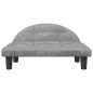 vidaXL Cama para perros de terciopelo gris claro 70x52x30 cm vidaXL Cama para perros de terciopelo gris claro 70x52x30 cm