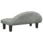 vidaXL Cama para perros de terciopelo gris claro 70x52x30 cm vidaXL Cama para perros de terciopelo gris claro 70x52x30 cm