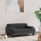 vidaXL Cama para perros de cuero sintético negra 70x45x30 cm vidaXL Cama para perros de cuero sintético negra 70x45x30 cm