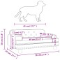 vidaXL Cama para perros de cuero sintético negra 70x45x30 cm vidaXL Cama para perros de cuero sintético negra 70x45x30 cm
