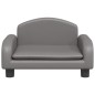 vidaXL Cama para perros de cuero sintético gris 50x40x30 cm vidaXL Cama para perros de cuero sintético gris 50x40x30 cm