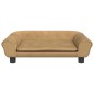 vidaXL Cama para perros de terciopelo marrón 70x48x22 cm vidaXL Cama para perros de terciopelo marrón 70x48x22 cm
