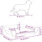 vidaXL Cama para perros de terciopelo marrón 70x48x22 cm vidaXL Cama para perros de terciopelo marrón 70x48x22 cm
