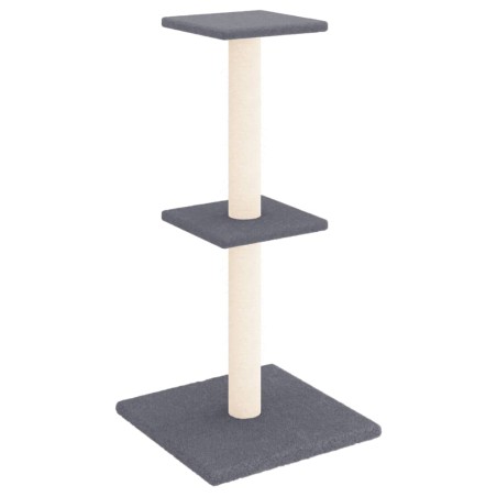vidaXL Rascador para gatos con postes de sisal gris oscuro 73 cm