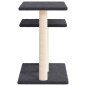 vidaXL Postes rascadores para gatos con plataformas gris oscuro 62,5cm