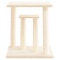 vidaXL Postes rascadores para gatos con plataformas crema 50 cm vidaXL Postes rascadores para gatos con plataformas crema 50 cm