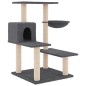 vidaXL Rascador para gatos con postes de sisal gris oscuro 82,5 cm vidaXL Rascador para gatos con postes de sisal gris oscuro 82,5 cm