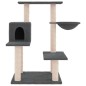 vidaXL Rascador para gatos con postes de sisal gris oscuro 82,5 cm vidaXL Rascador para gatos con postes de sisal gris oscuro 82,5 cm