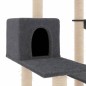 vidaXL Rascador para gatos con postes de sisal gris oscuro 82,5 cm vidaXL Rascador para gatos con postes de sisal gris oscuro 82,5 cm