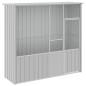 vidaXL Jaula de pájaros acero galvanizado gris 215x78x200 cm vidaXL Jaula de pájaros acero galvanizado gris 215x78x200 cm