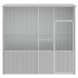 vidaXL Jaula de pájaros acero galvanizado gris 215x78x200 cm vidaXL Jaula de pájaros acero galvanizado gris 215x78x200 cm