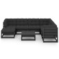 vidaXL Muebles de jardín 8 pzas y cojines madera maciza pino vidaXL Muebles de jardín 8 pzas y cojines madera maciza pino