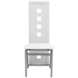 vidaXL Conjunto de comedor de siete piezas blanco