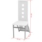 vidaXL Conjunto de comedor de siete piezas blanco