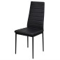 vidaXL Conjunto de mesa de comedor siete piezas negro vidaXL Conjunto de mesa de comedor siete piezas negro