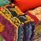vidaXL Puf modular de 2 plazas de tela patchwork vidaXL Puf modular de 2 plazas de tela patchwork