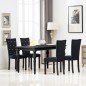 vidaXL Sillas de comedor 4 unidades terciopelo negro vidaXL Sillas de comedor 4 unidades terciopelo negro
