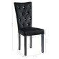 vidaXL Sillas de comedor 4 unidades terciopelo negro vidaXL Sillas de comedor 4 unidades terciopelo negro