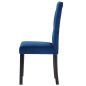vidaXL Sillas de comedor 4 unidades terciopelo azul oscuro vidaXL Sillas de comedor 4 unidades terciopelo azul oscuro