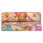vidaXL Puf patchwork de tela vidaXL Puf patchwork de tela