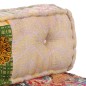 vidaXL Puf patchwork de tela vidaXL Puf patchwork de tela