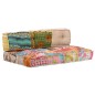 vidaXL Puf patchwork de tela vidaXL Puf patchwork de tela