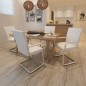 vidaXL Sillas voladizas de comedor 4 unidades cuero sintético blanco vidaXL Sillas voladizas de comedor 4 unidades cuero sintético blanco