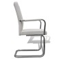vidaXL Sillas voladizas de comedor 4 unidades cuero sintético blanco vidaXL Sillas voladizas de comedor 4 unidades cuero sintético blanco